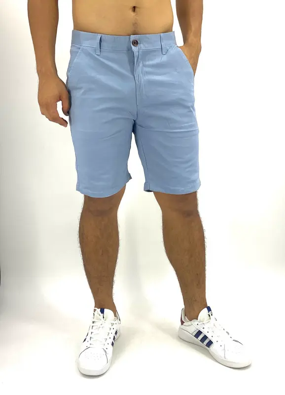 Bermuda drill clasica azul claro 2021-1