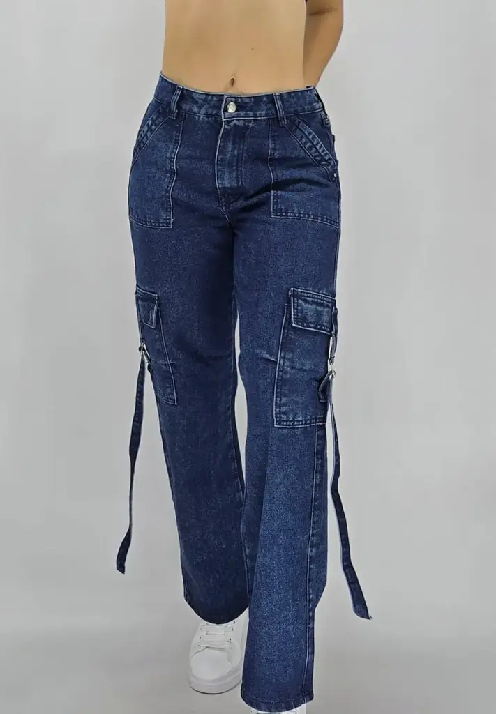 Jean mujer cargo 4456