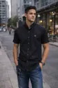 CAMISA MC CRIXLER c100-3 negro