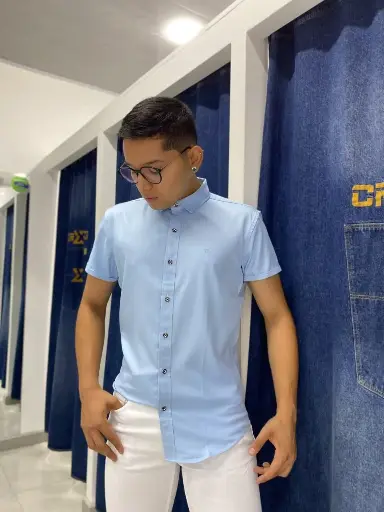 Camisa mc crixler azul celeste 23-30