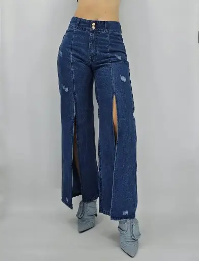 Jean mujer boy abertura 4459