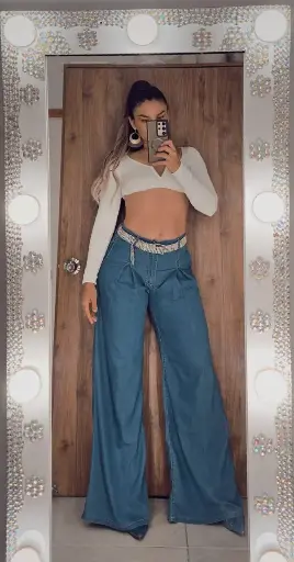 JEAN MUJER shambray 4505