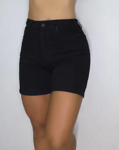 Short mujer largo negro 4575
